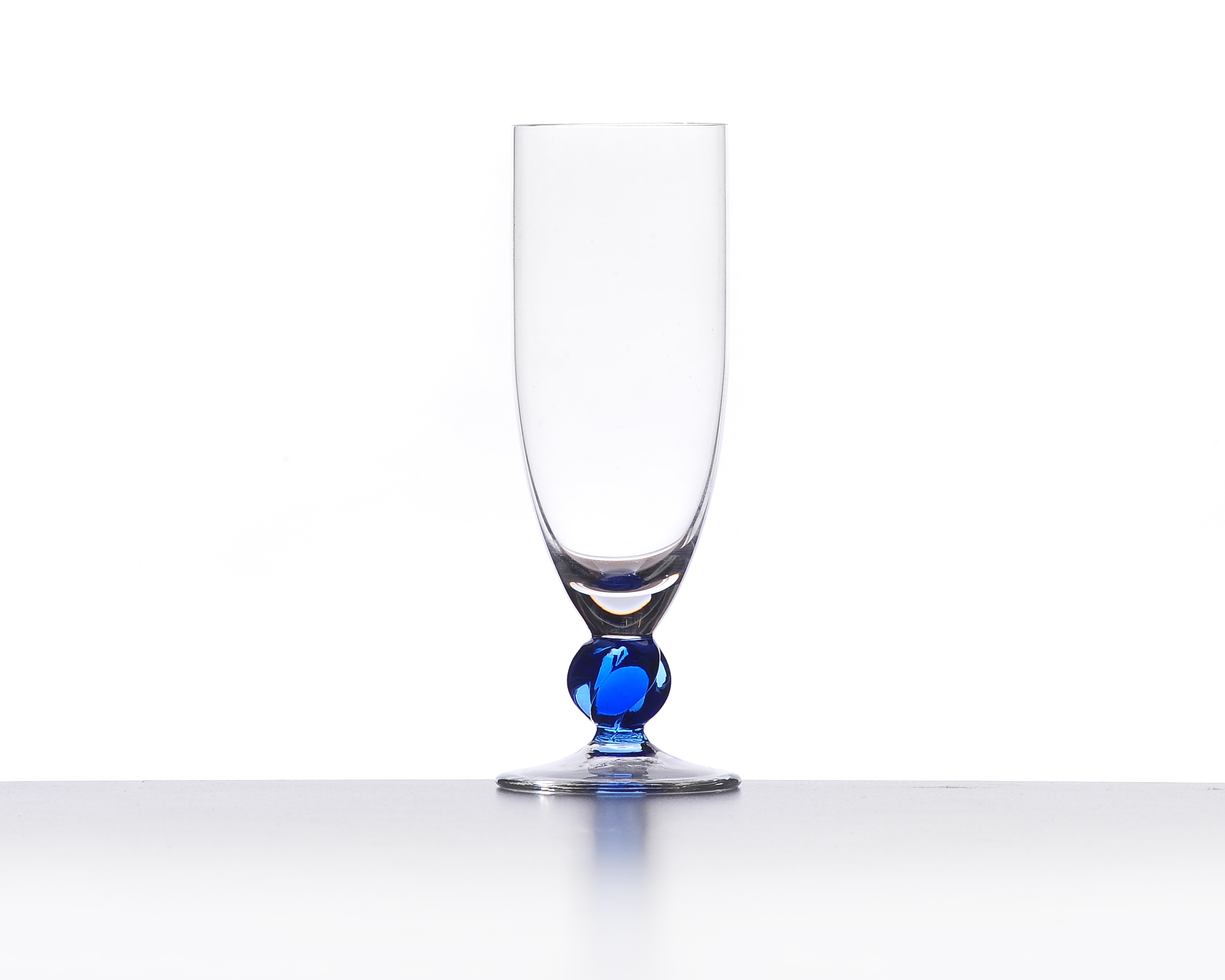 Flute Crystal Glass Ichendorf Gio Blu
